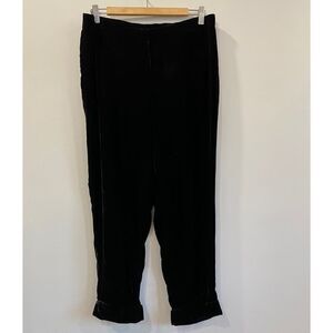 J. Jill Black Velour Pants
